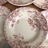 6 plates of Gien