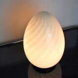 Blown glass egg chandelier, Spain, 1970