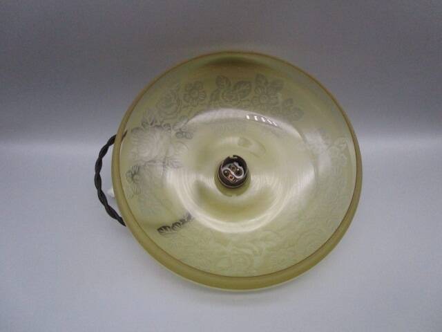 Vintage art deco chandelier signed deveau