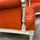 Pair of neoclassical bergère armchairs by Maison Jansen circa 1950.
