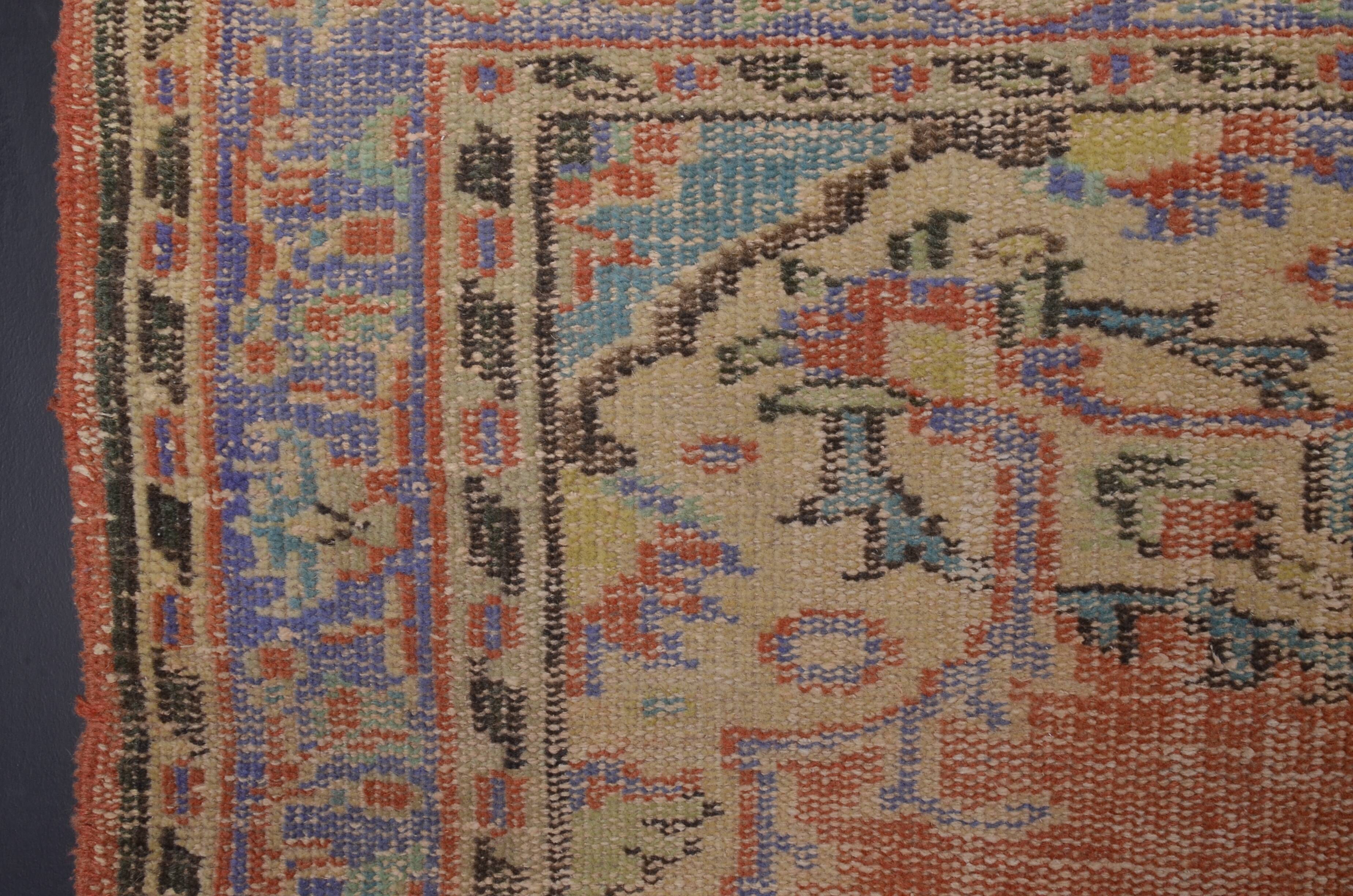 Vintage Turkish Wool Oushak Rug sku 688