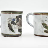 Paire de tasses Thiry Vallauris