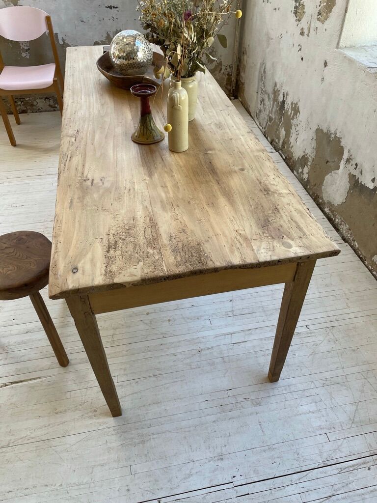 Oak and pine farm table 2m
