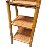 Foldable rattan shelf