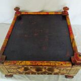 Table coffre peinture polychrome Inde