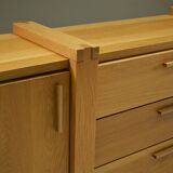 Brustalist oak sideboard, Belgium.