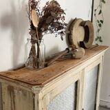 Patinated display case