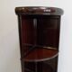 Vintage mahogany corner bookcase 1950's