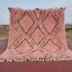 Moroccan geometric rug pink 150/250cm