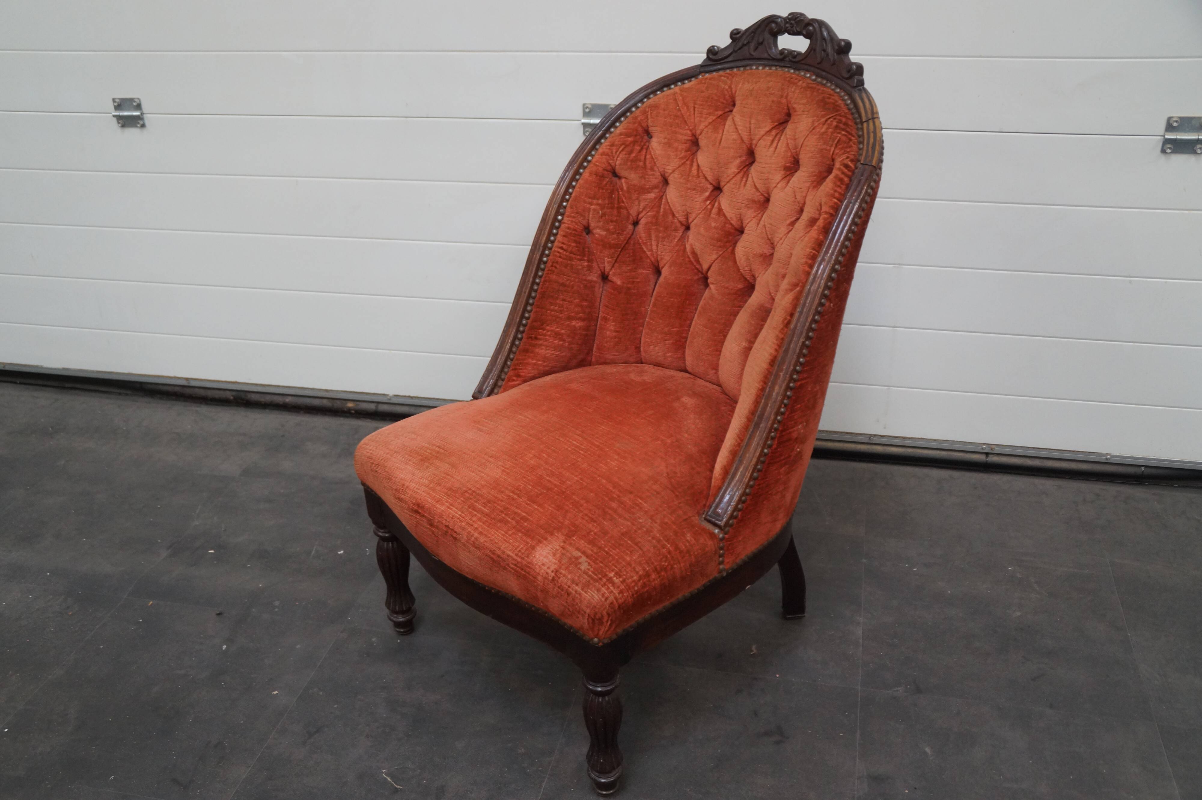 Chauffeuse en ajajou époque napoléon III