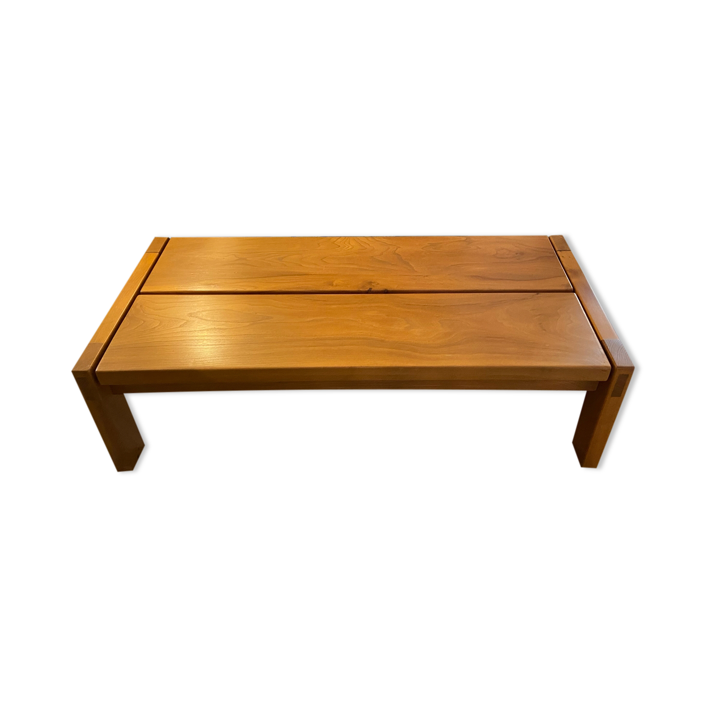 Solid elm coffee table Maison Regain