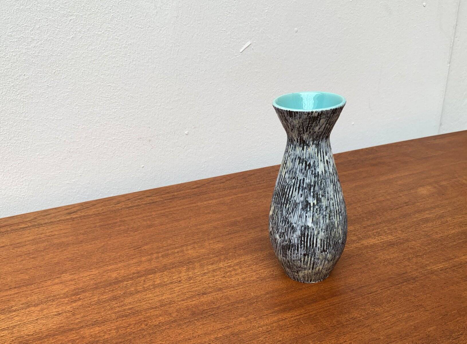 West German pottery vase, mid-century style, 1960s
