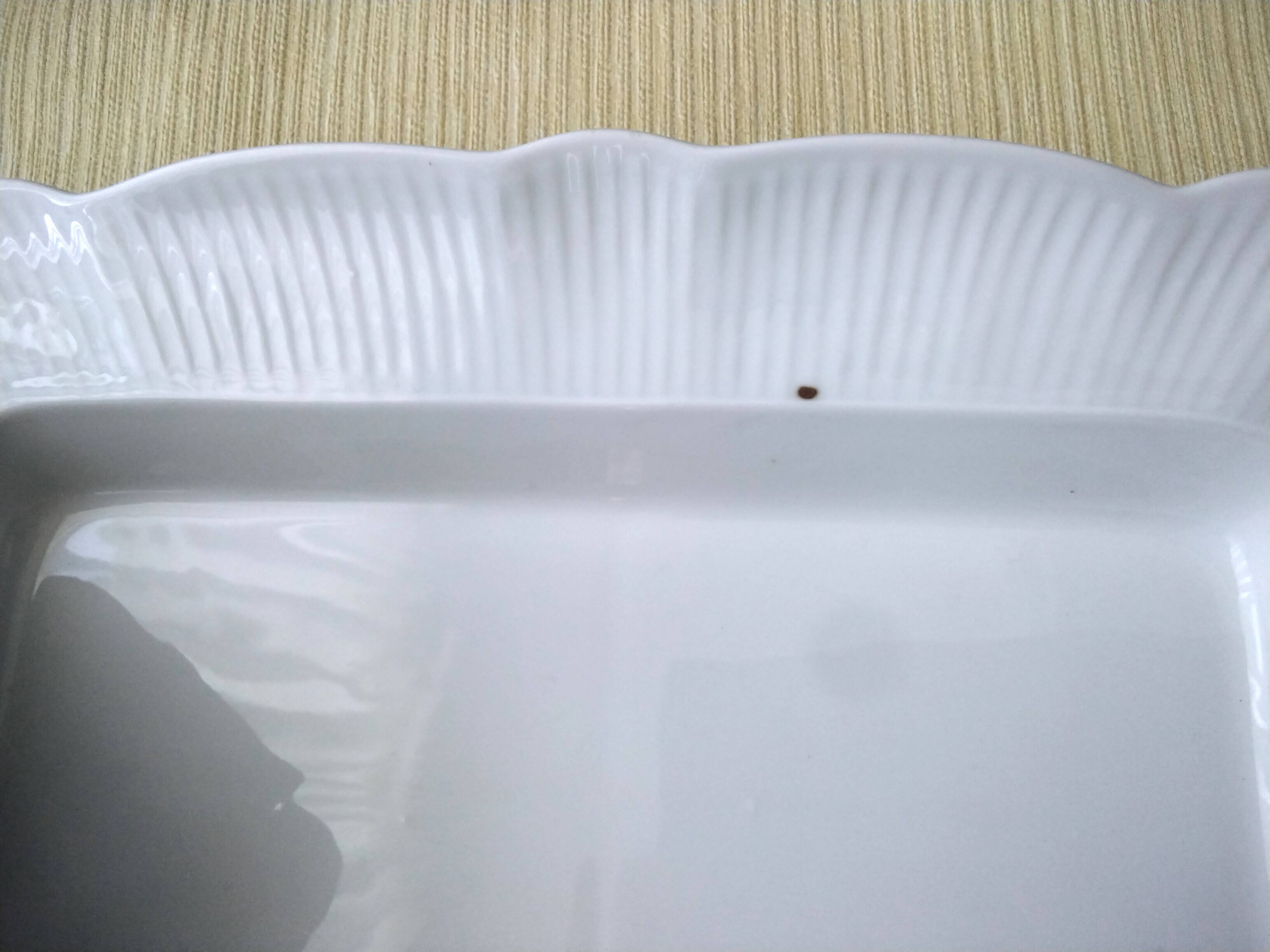 Pillivuyt white porcelain asparagus dish