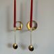2 Arthur Pe wall candle holders for Kolback Studio Sweden, 1965-70
