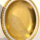 Oval gilt porcelain platter, 1950