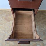 Antique wooden drawer unit filing cabinet