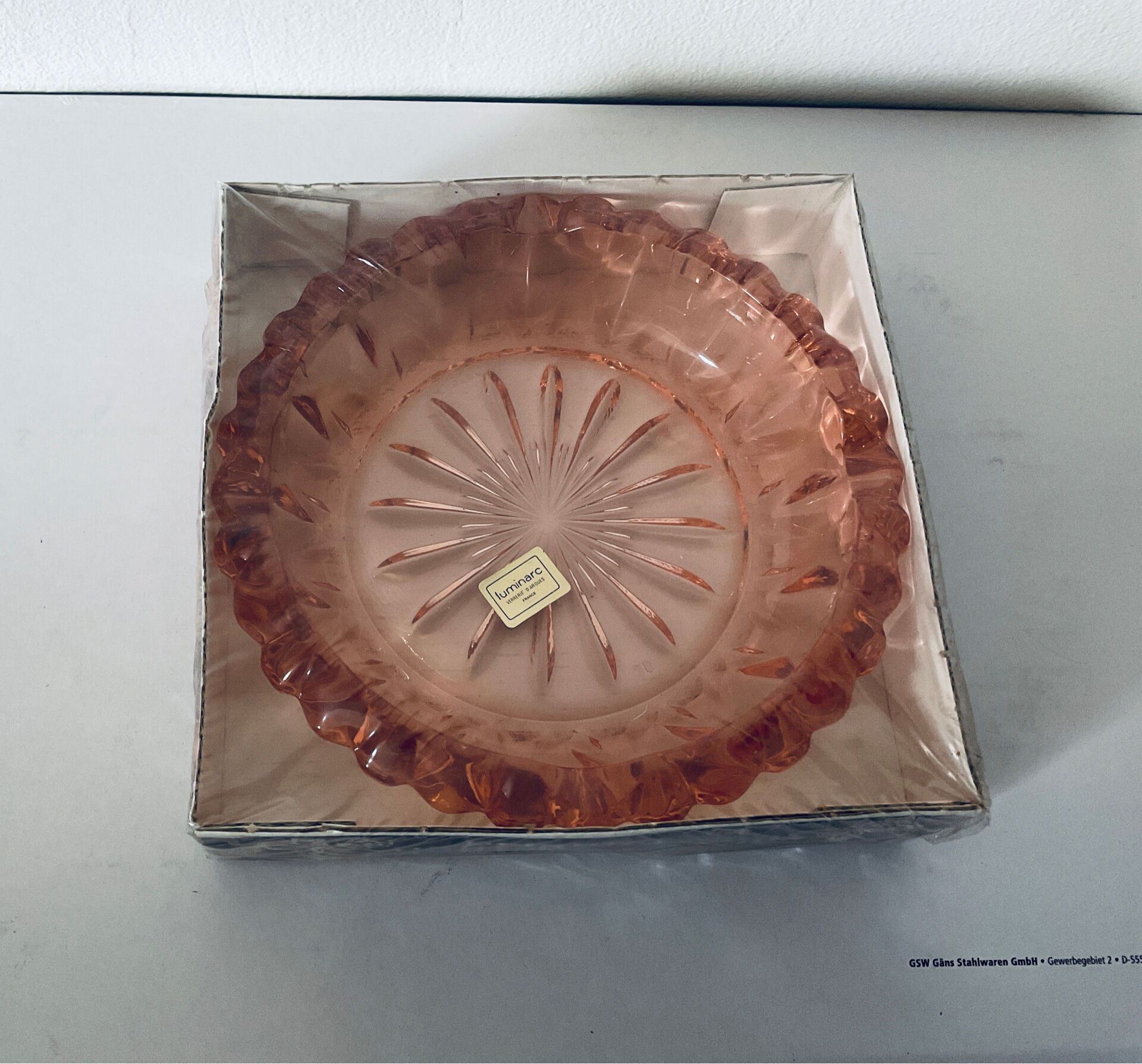 Vide-poches cristal vintage