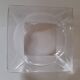 Set of 2 70s glass ashtrays