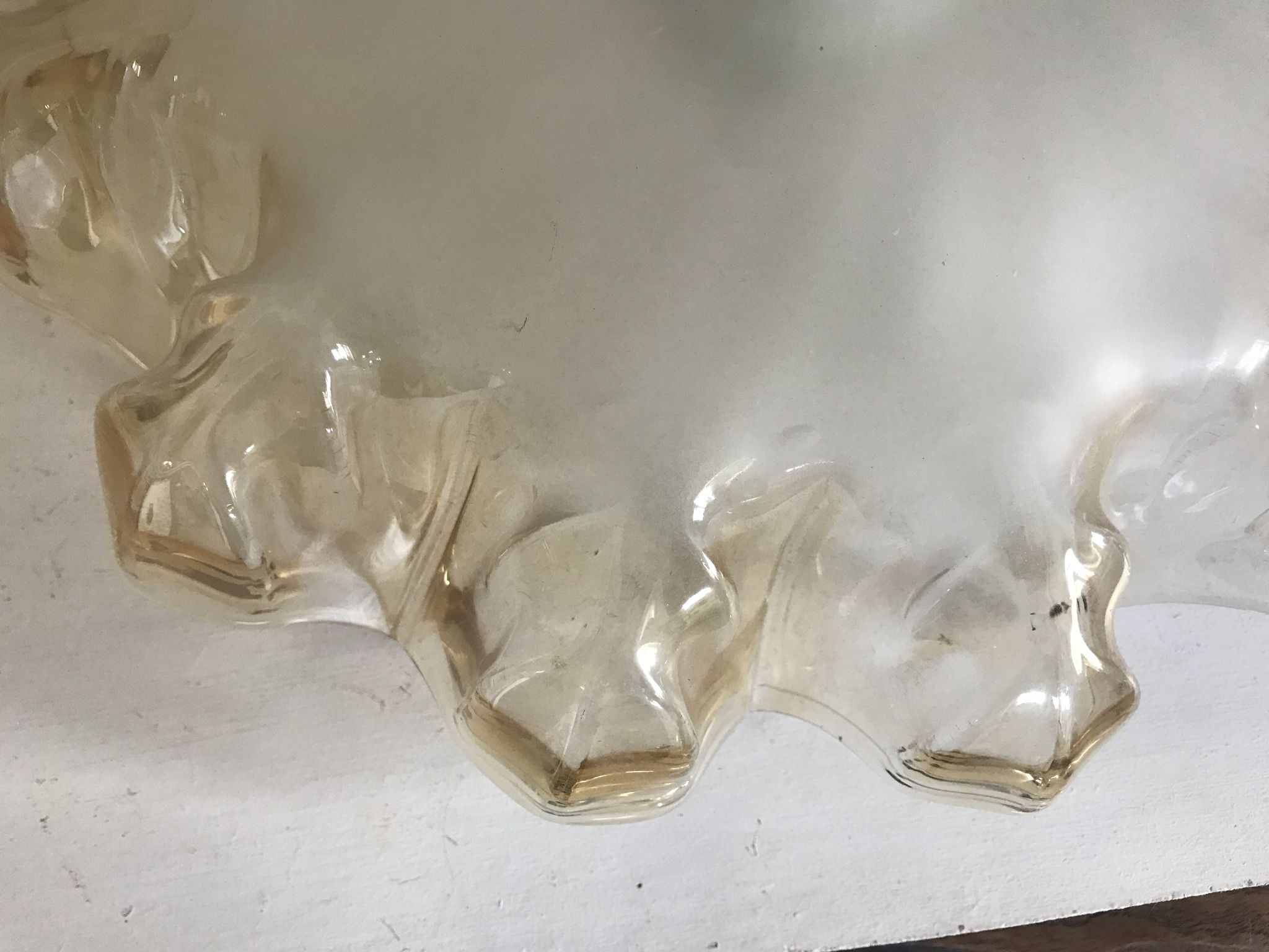 Vintage glass pendant lamp