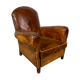 Leather club chair