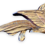 Pair of golden wood birds