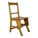 Vintage aesthetic Metamorphic library stairs chair, 1930s