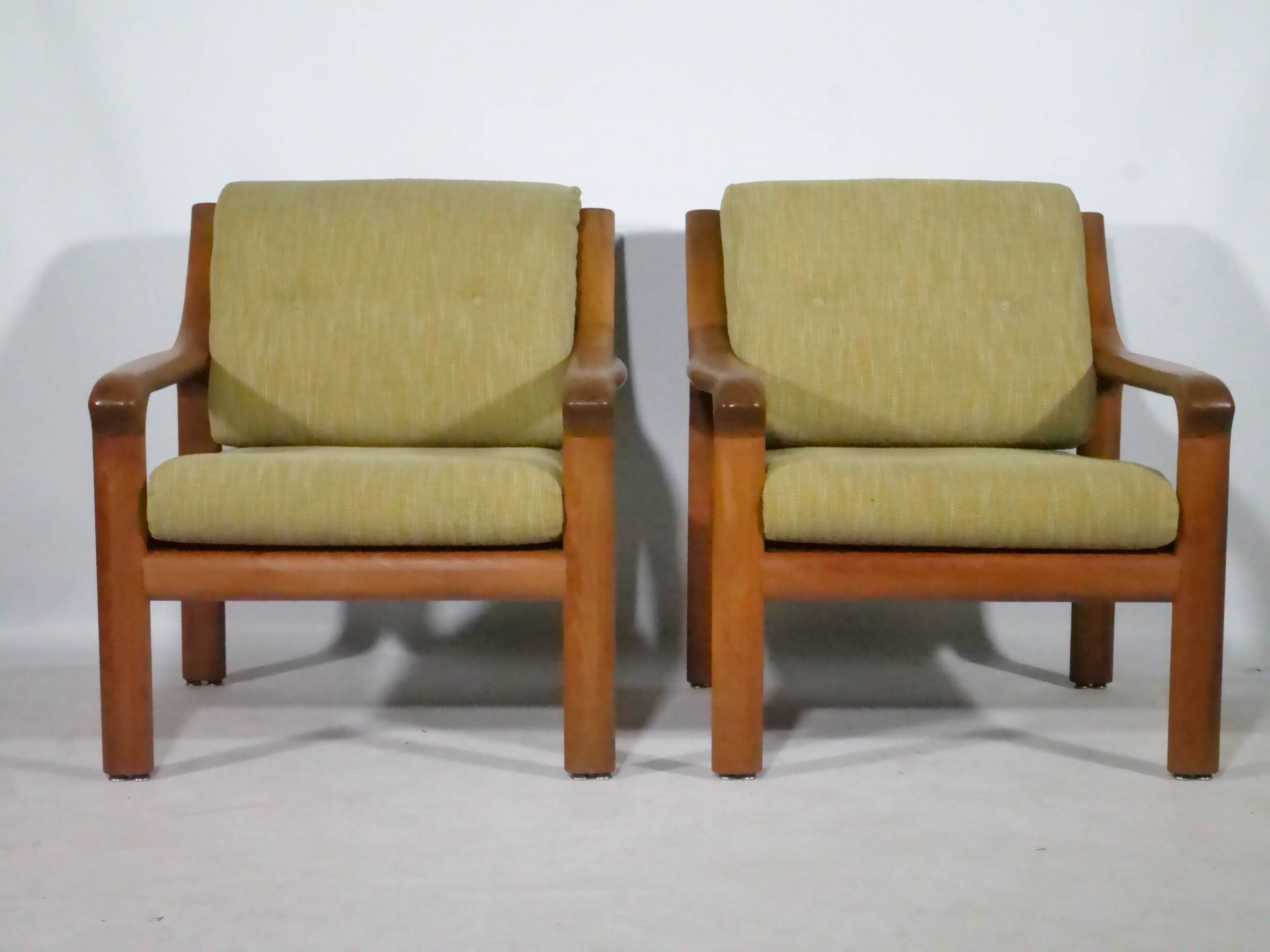 Ensemble de fauteuils design danois – Teck, années 1960, style vintage du milieu du siècle