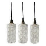 Set of three vintage Scandinavian pendant lights