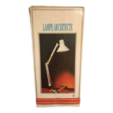 Black vintage architect lamp in its box