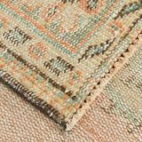 6x9 Peach Orange Turkish Vintage Rug, 192x288Cm
