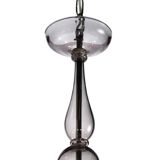 Contemporary Smoked Glass Chandelier