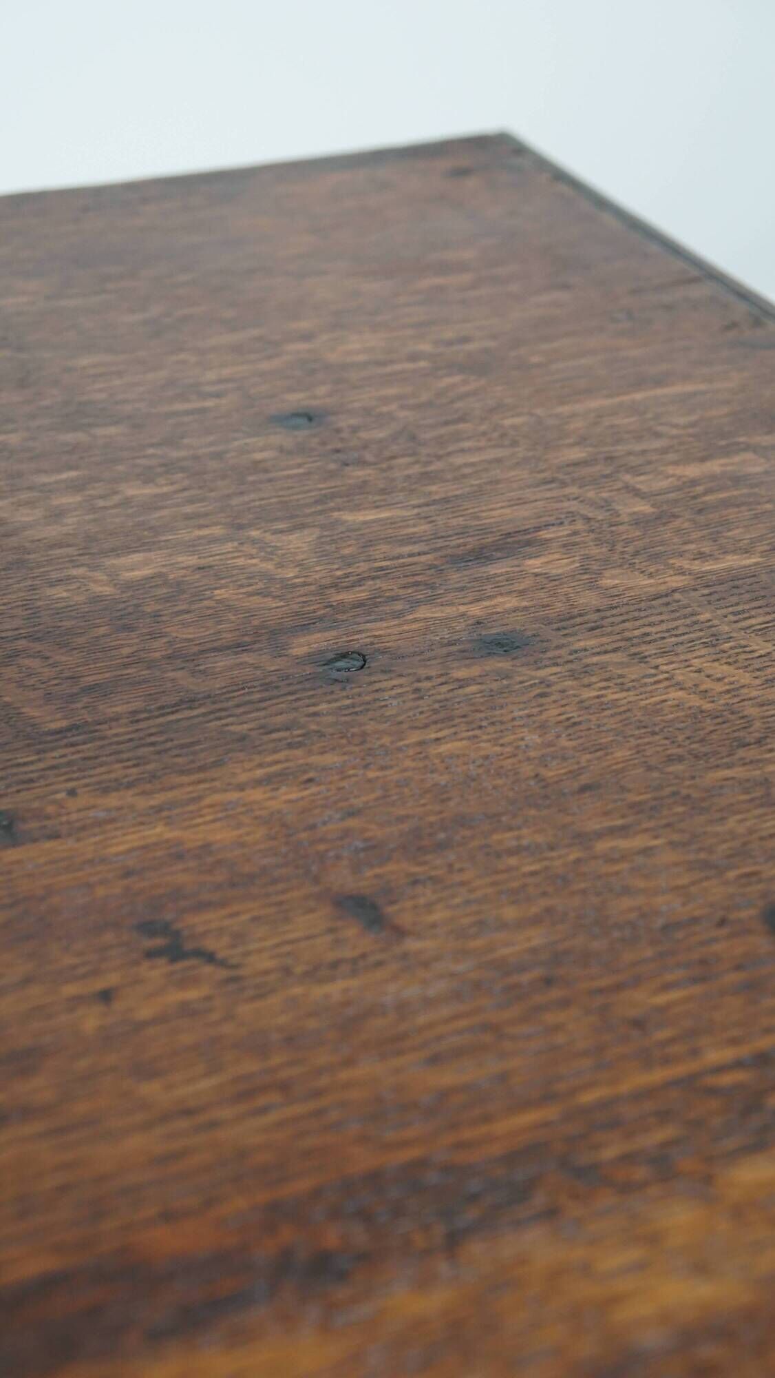 Antique Early 19th-Century English Oak Chest of Drawers/Commode