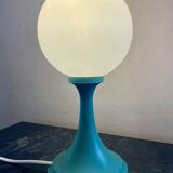 Vintage green opaline globe lamp