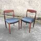 Paire de chaises scandinave