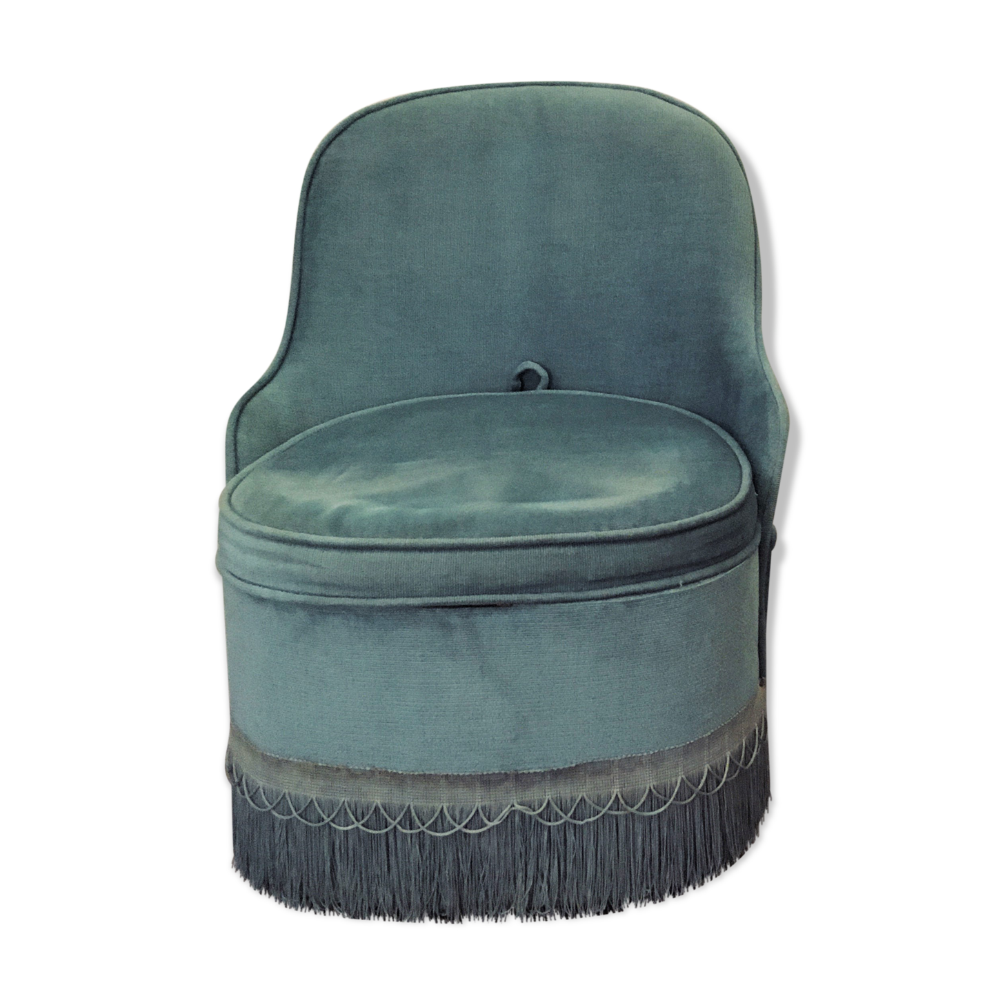 Velvet children's toad armchair, seat chest