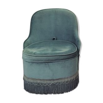 Velvet children's toad armchair, seat chest