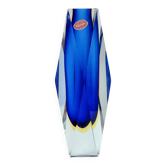 Vase en verre Murano Sommerso du milieu du siècle par F. Poli pour A. Mandruzzato, années 1970.