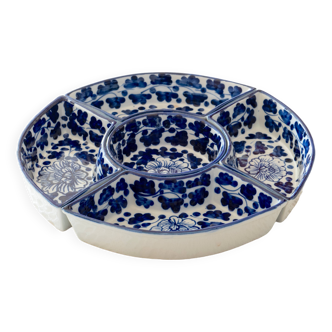 Plat ancien en faïence compartimenté Delft