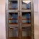 Antique Burmese teak sideboard with original blue-grey patina