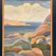 Original Swedish Oil on Canvas – “Coast” by Weronica – Dated 1980 – Vintage