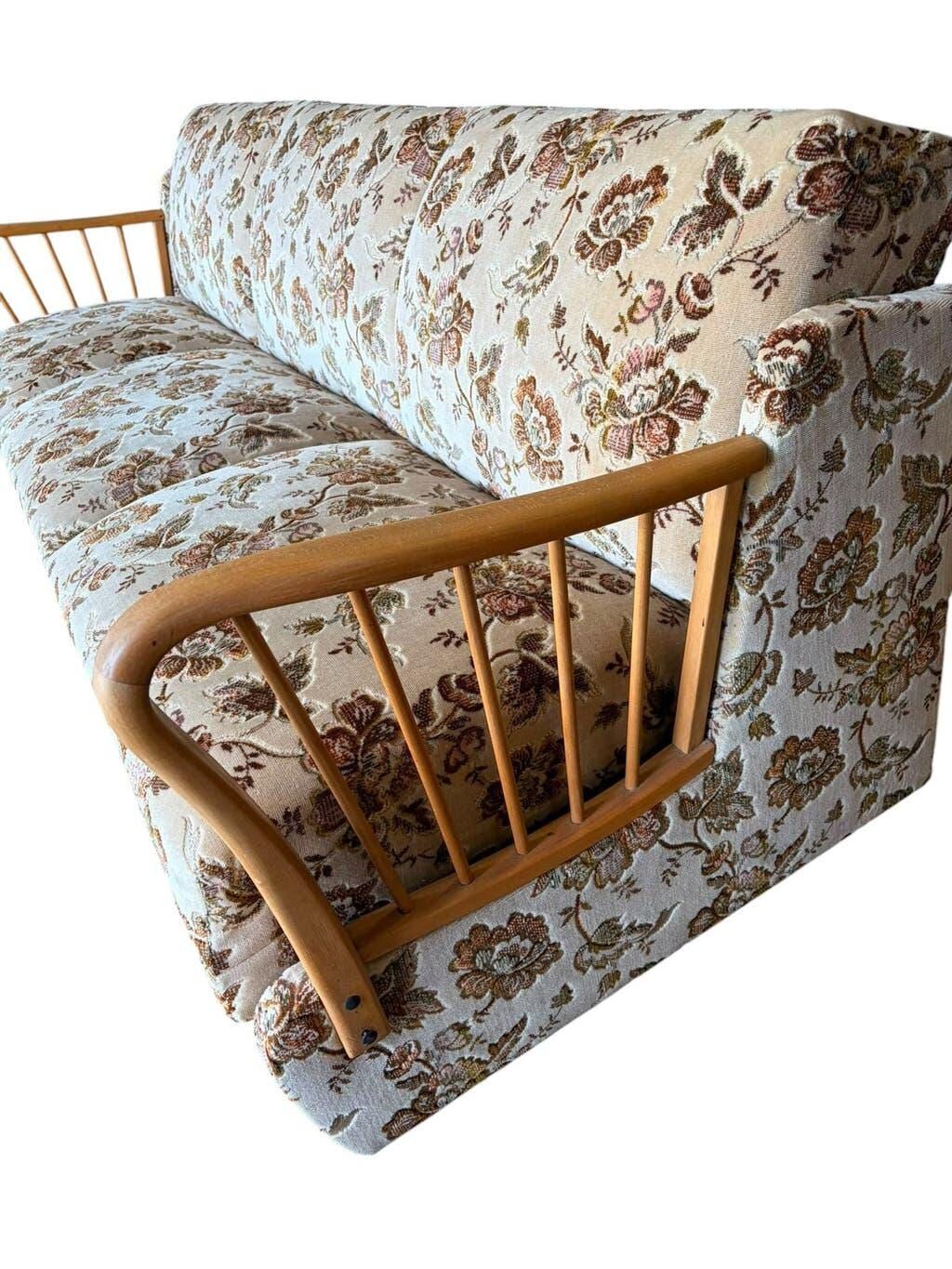 Canapé vintage fleuri / daybed / canapé
