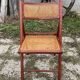 Pair of Italian folding chairs in vintage canning