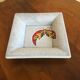 Old empty ashtray emaux de longwy district 1790 ceramic cracked vintage