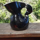 Enamelled terracotta pitcher, France, 1950s