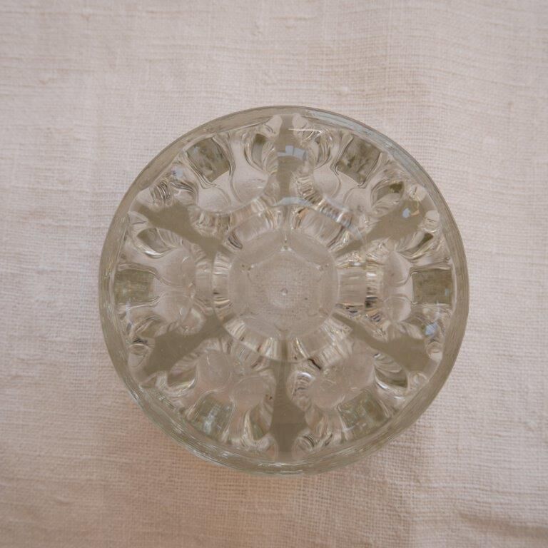 Lot de 2 pique-fleurs en verre
