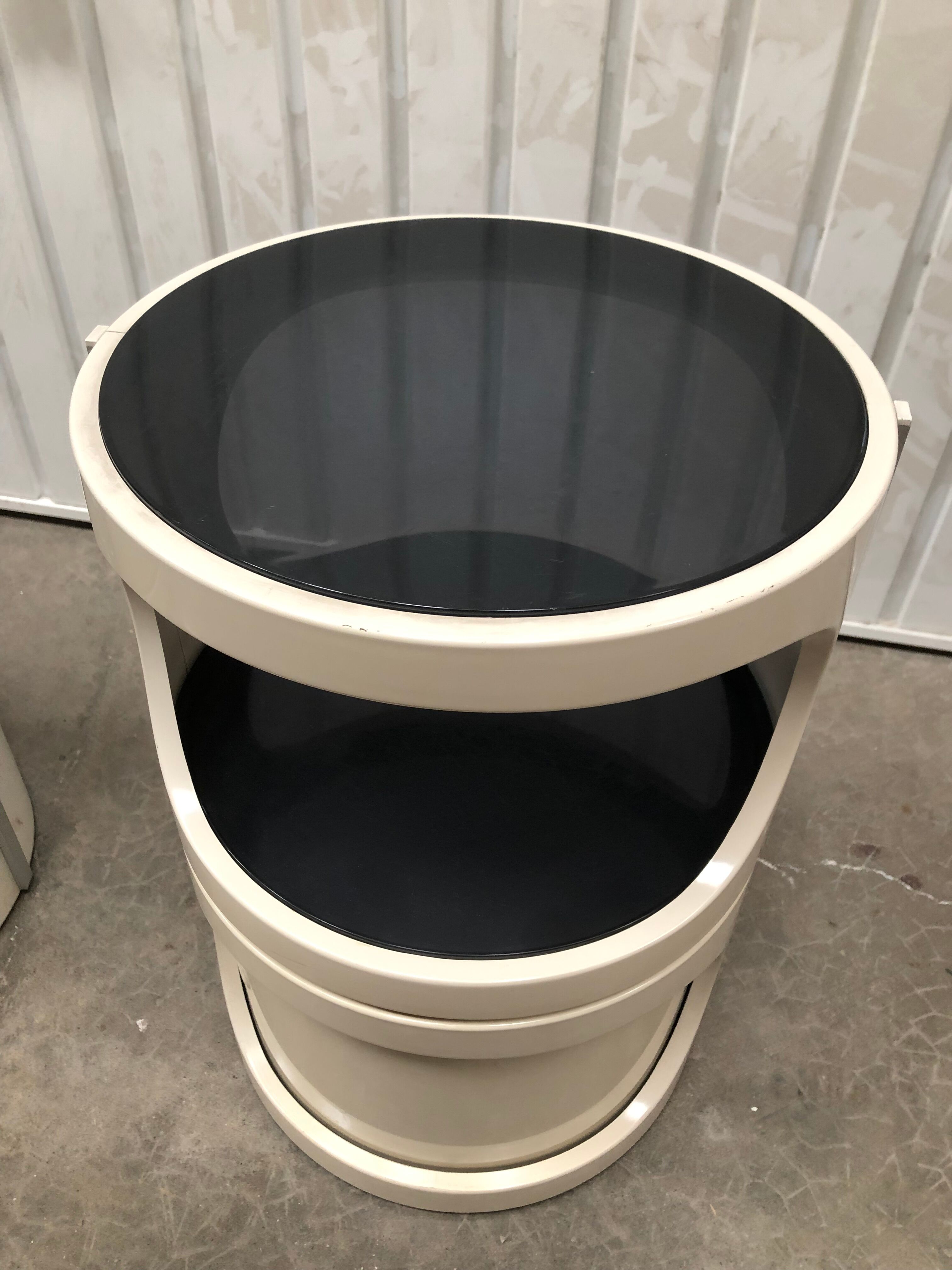 Pair of bedside tables 4 modules 1970