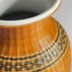 VINTAGE Woven Bamboo and Fine Porcelain VASE