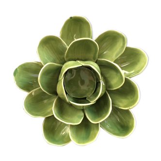 Bougeoir lotus vert
