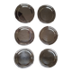 6 Christofle Gallia silver-plated bread plates