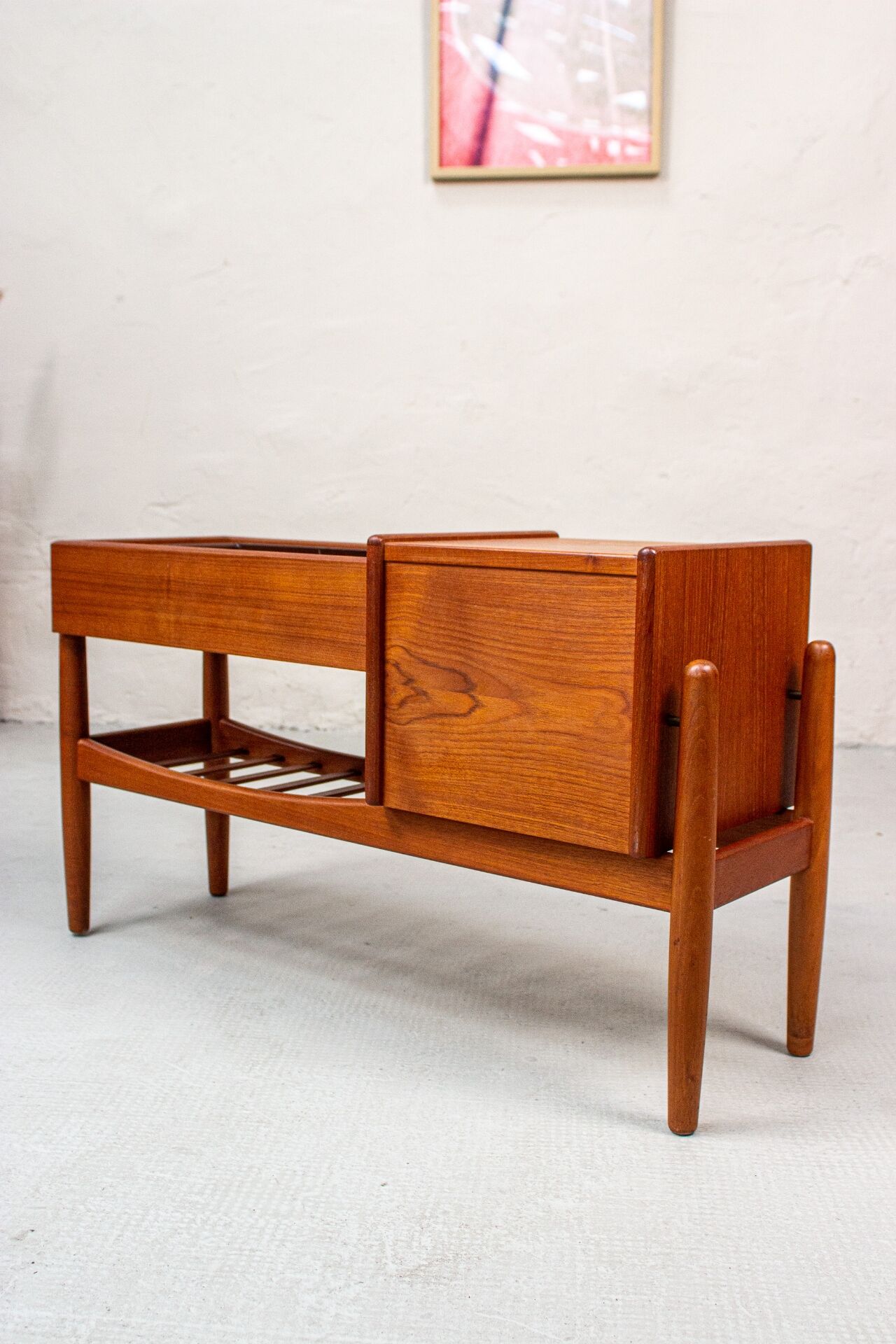 Arne Wahl Iversen plant bench chest of drawers vintage teak Danish 60s